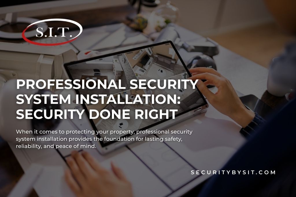 professional security system installation security done right